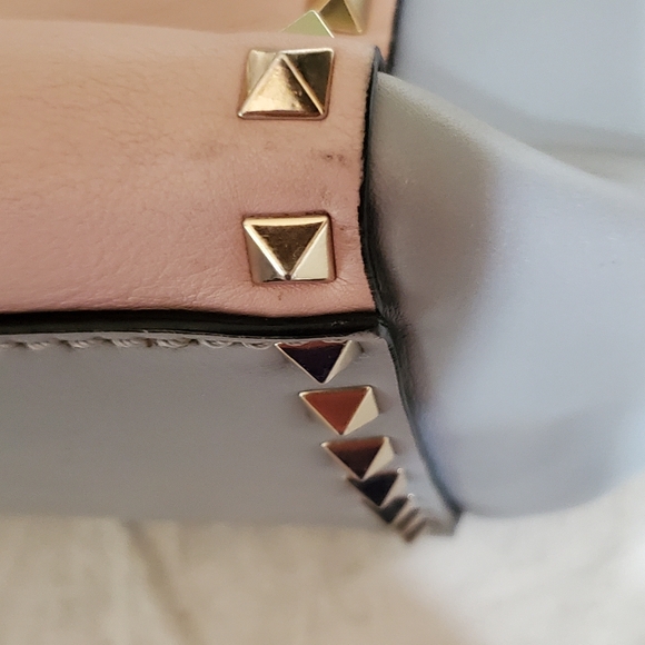 Valentino Garavani Colorblock Rockstud Crossbody/Satchel. - Picture 14 of 16